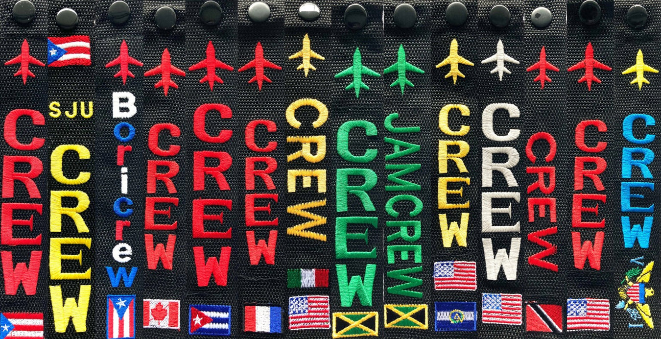 CREW AND FLAGS Luggage Tags