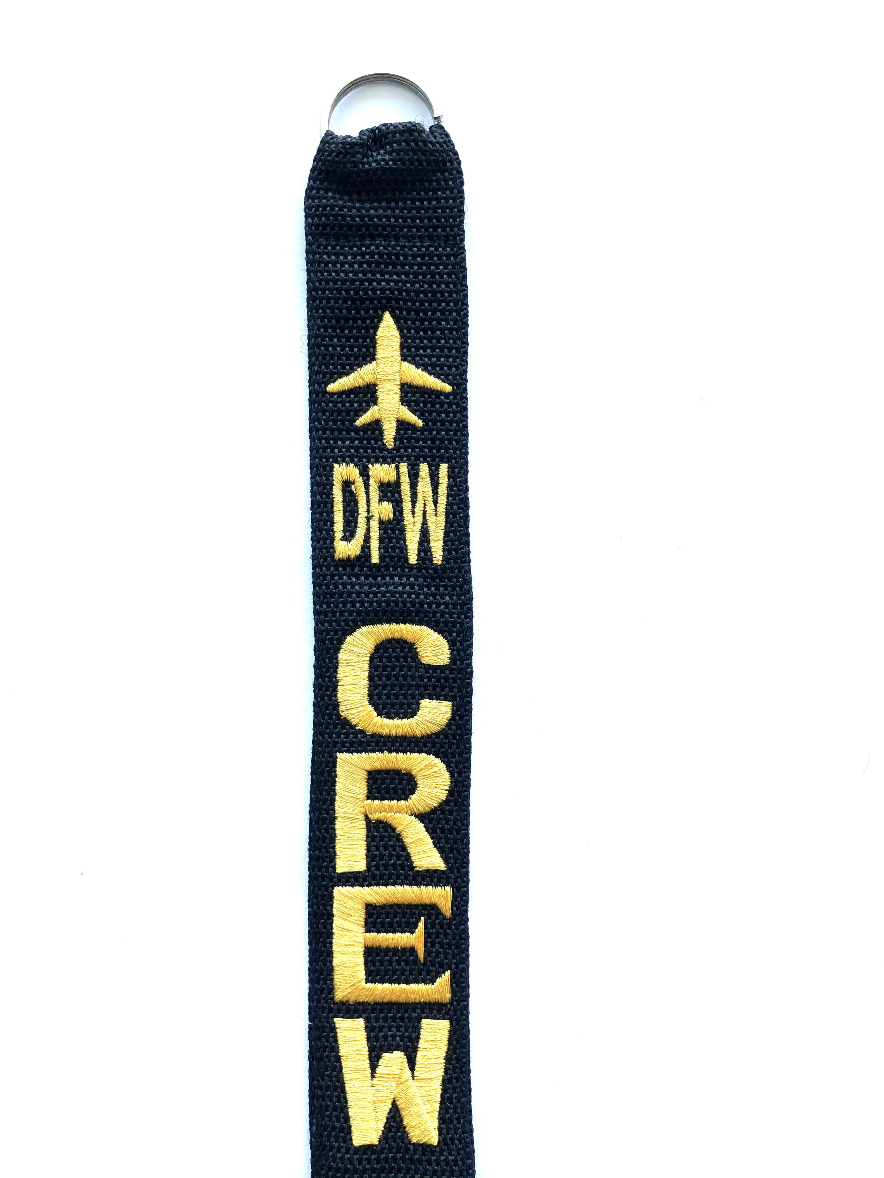 CREW Luggage Tag - DFW Yellow