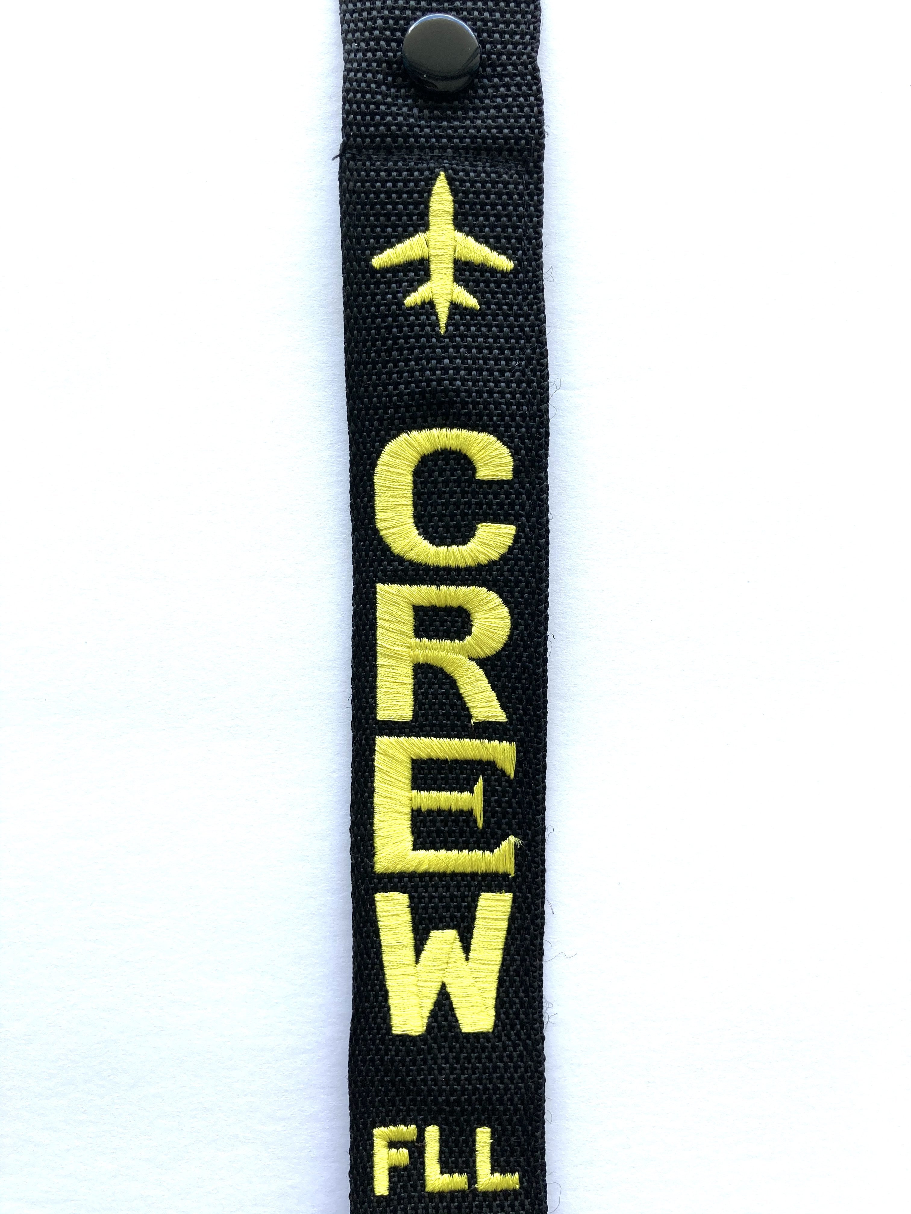 CREW Luggage Tag - FLL Yellow