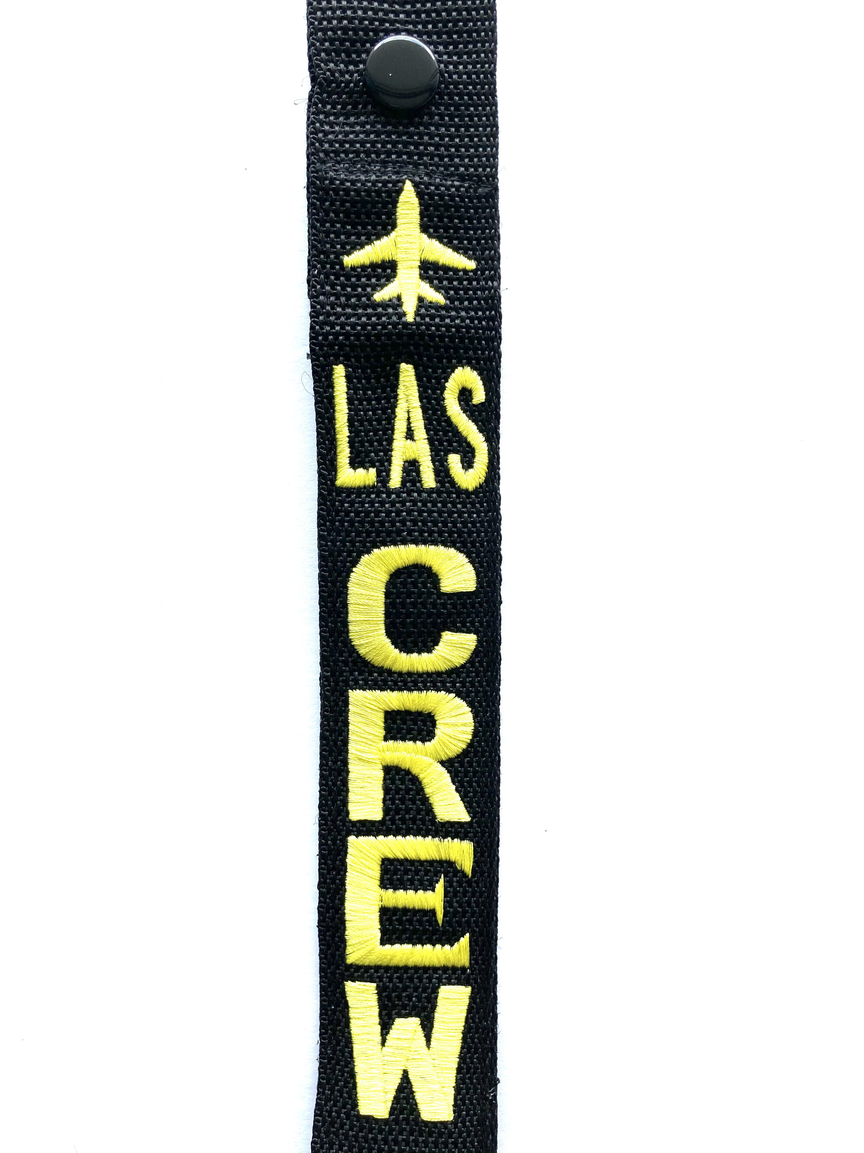 CREW Luggage Tag - LAS Yellow
