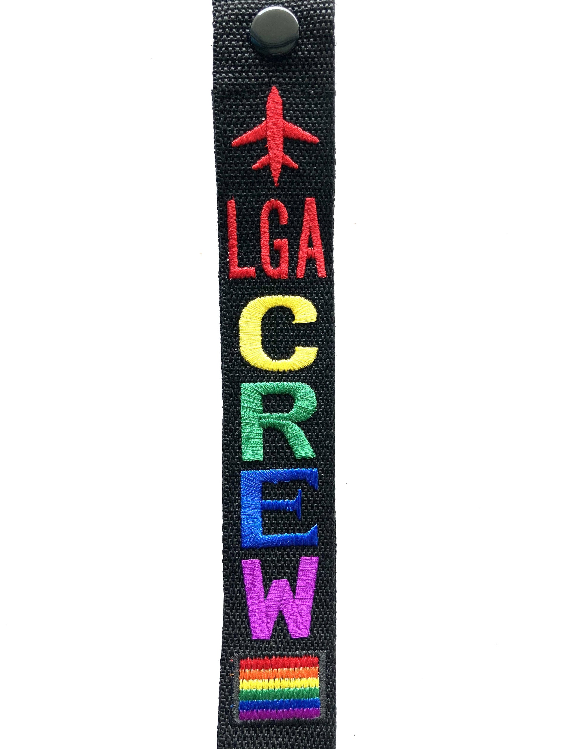 CREW Luggage Tag - LGA Pride flag
