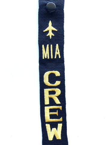 CREW Luggage Tag - MIA Gold