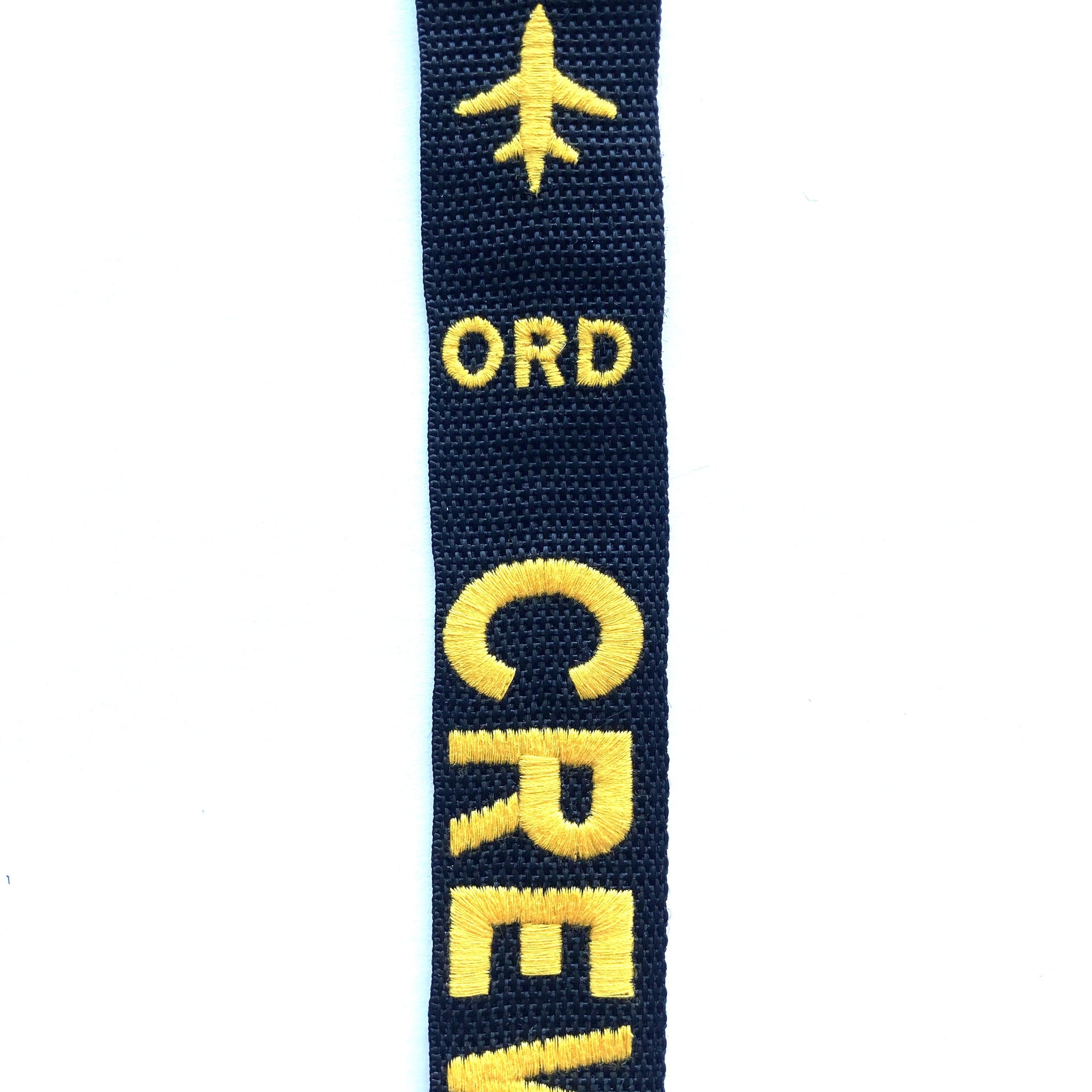 CREW Luggage Tag - ORD Yellow