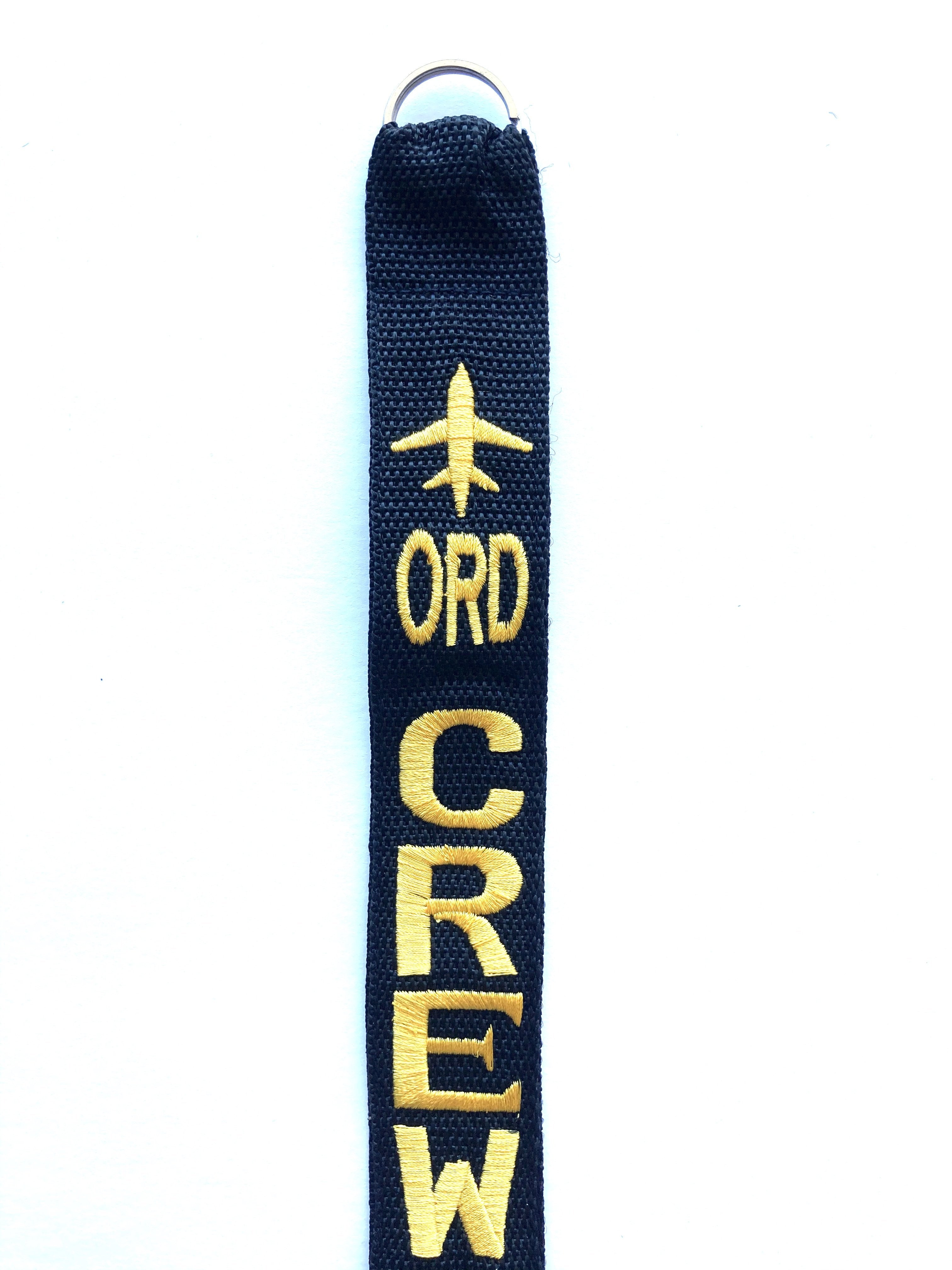 CREW Luggage Tag - ORD Gold