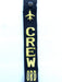 CREW Luggage Tag - ORD Yellow down
