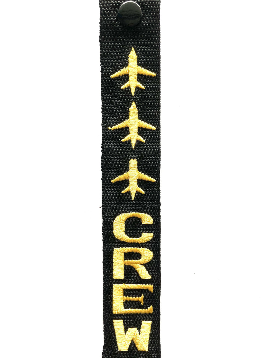 Crew Luggage Tag - GOLD 3 airplanes