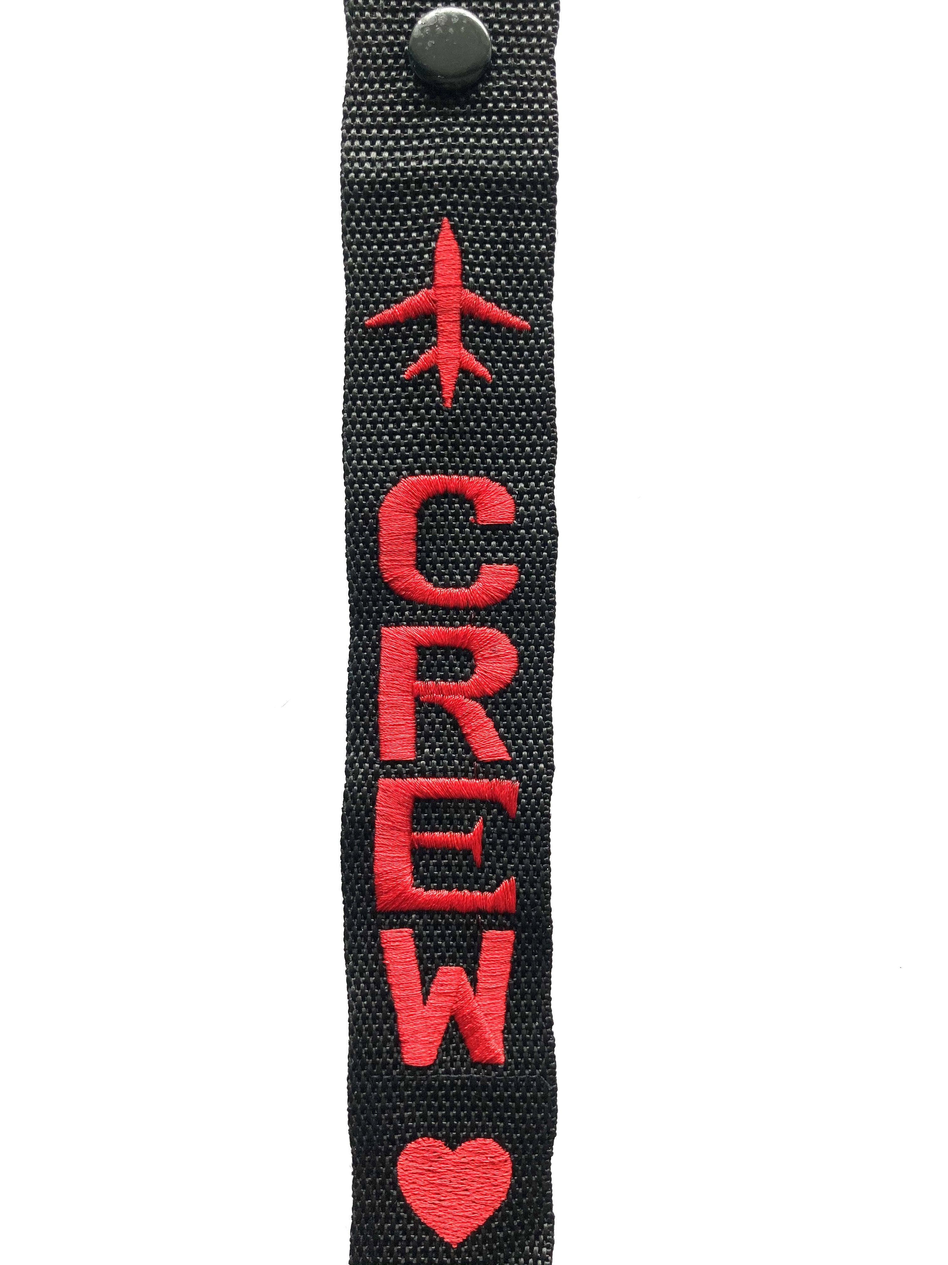 Crew Luggage Tag - RED heart