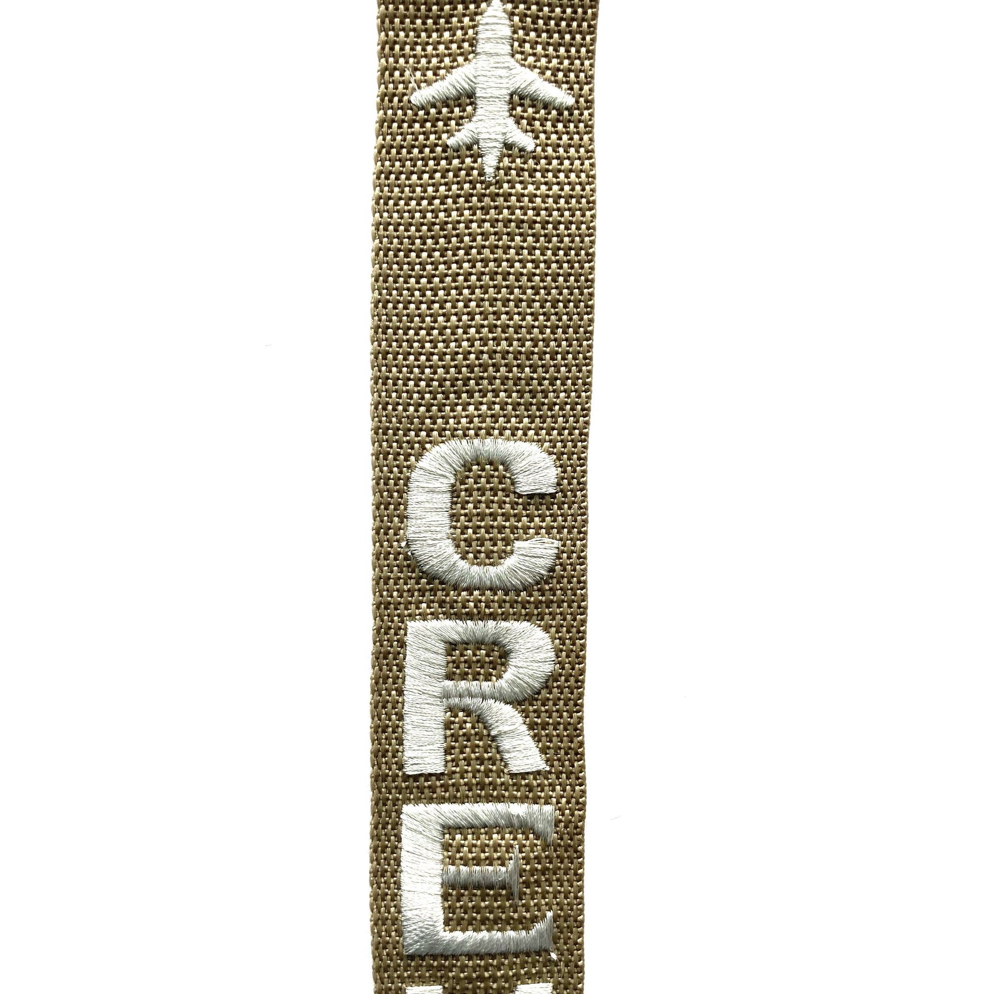 Crew Luggage Tag - WHITE ON GREEN