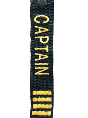 AIRLINE LINGO LUGGAGE TAGS Captain 4 Stripes