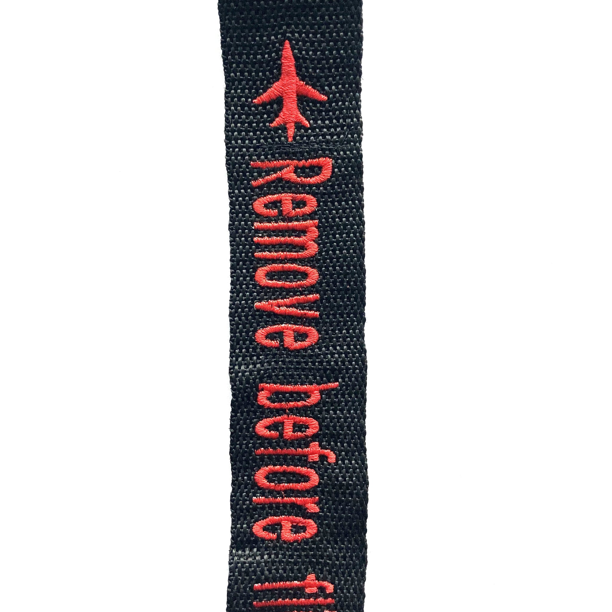 AIRLINE LINGO LUGGAGE TAGS Remove before flight