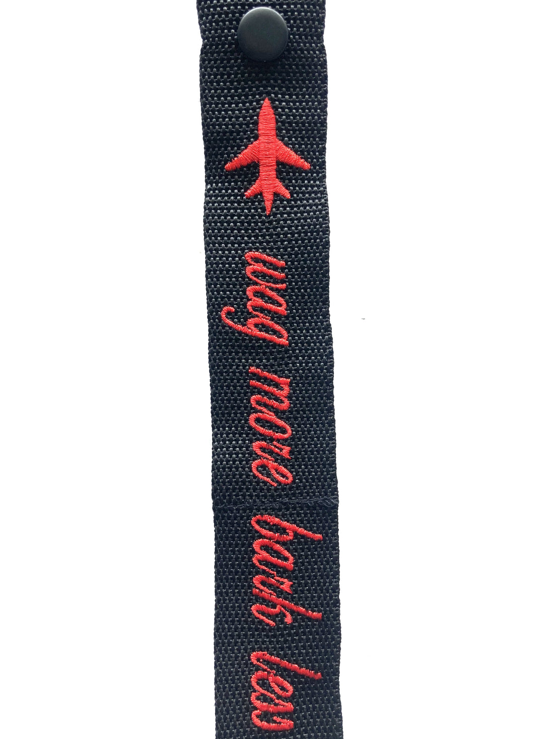 Wag more bark less Luggage Tag