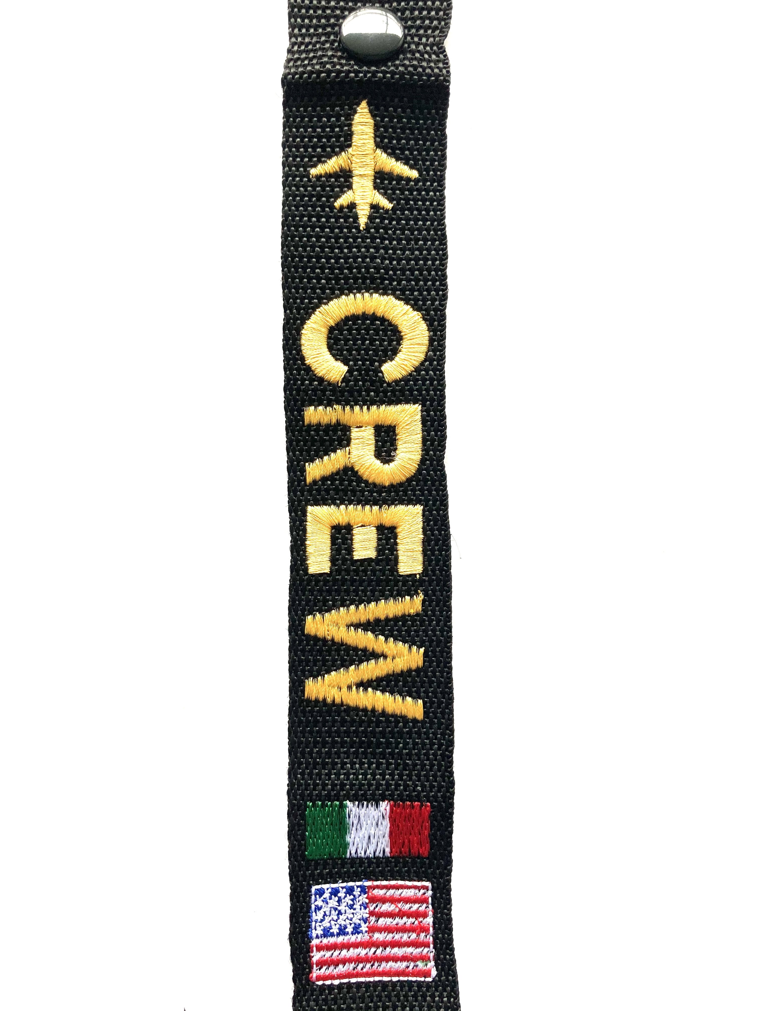 Crew & Flags - ITALY & USA Crew Luggage Tag