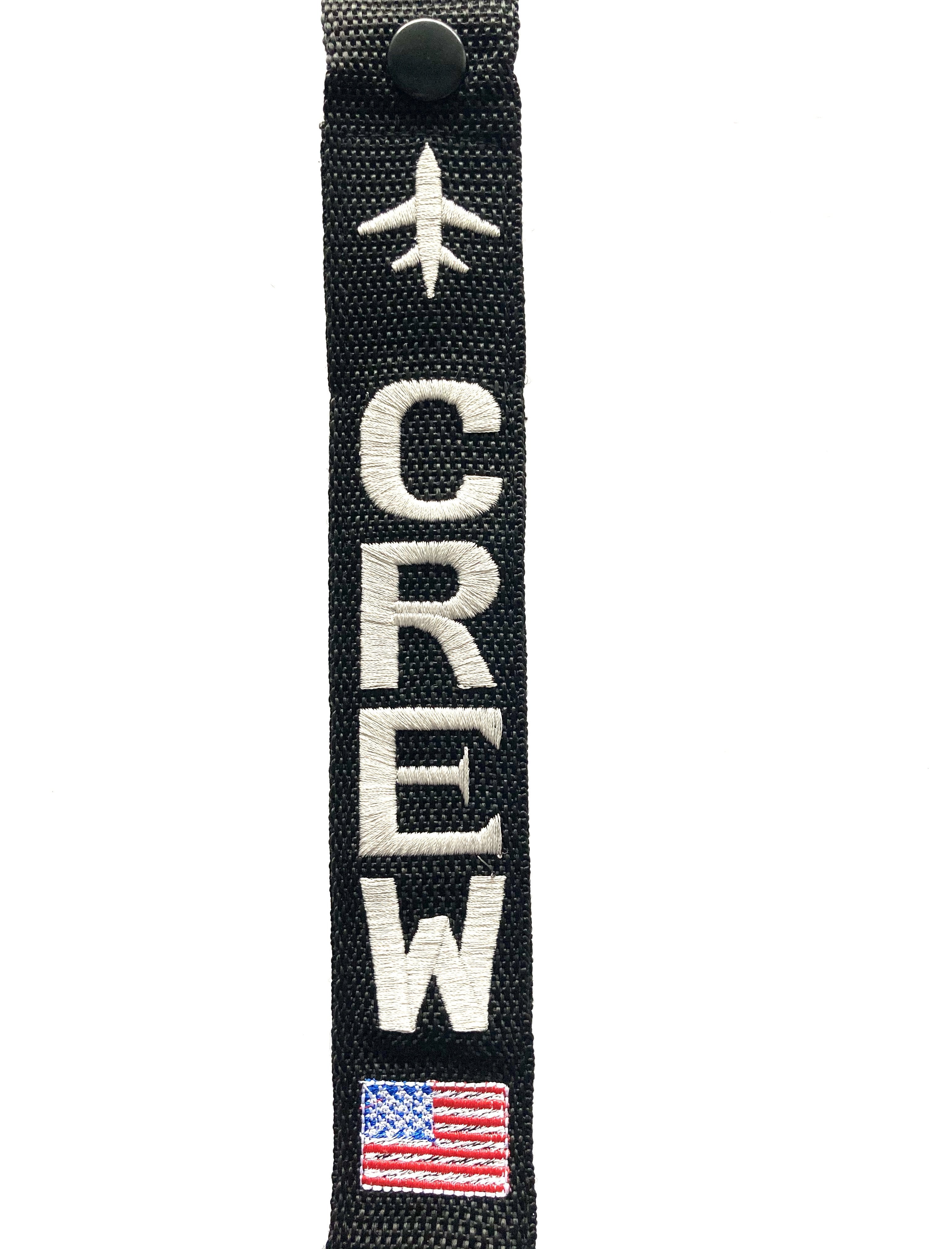 Crew & Flags - USA Crew Luggage Tag Silver