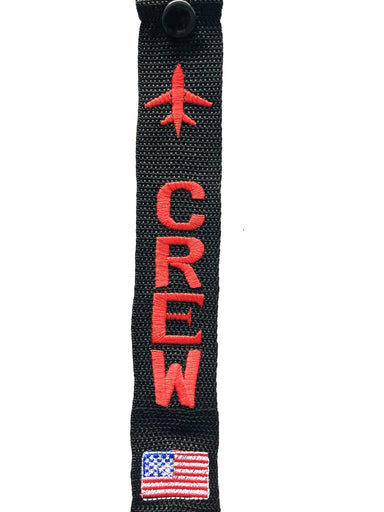 Crew & Flags - USA Crew Luggage Tag Red