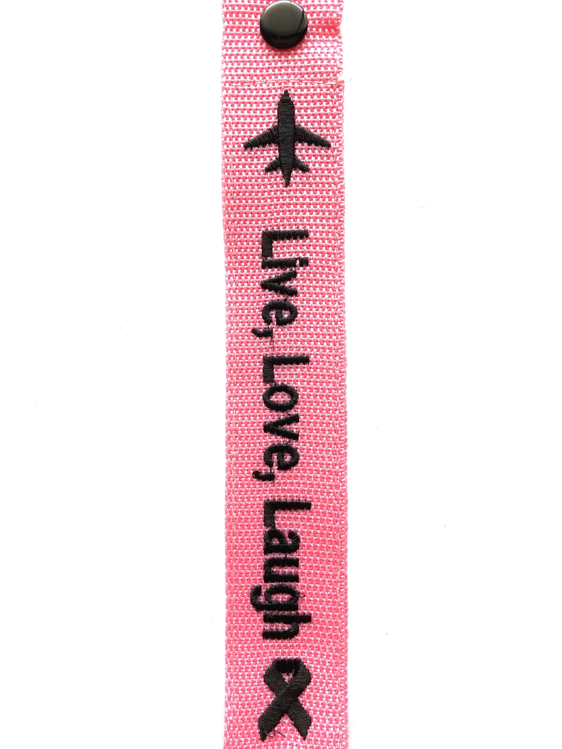 All Pink Luggage Tags - Live love laugh