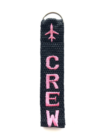 Crew Key Ring Luggage Tag - Pink