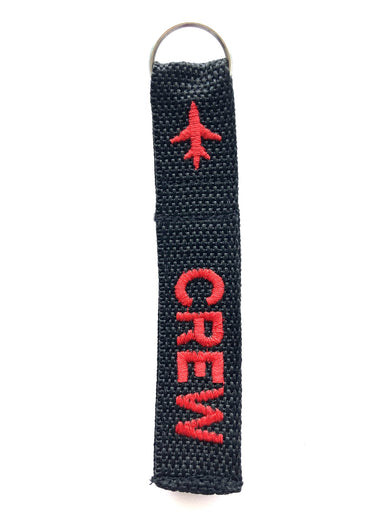 Crew Key Ring Luggage Tag - Red