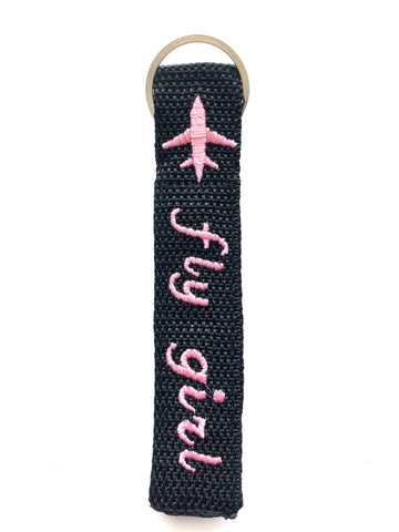 Fly girl - Crew Key Ring Pink