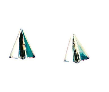 Silver airplane earrings 7