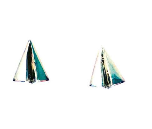 Silver airplane earrings 7
