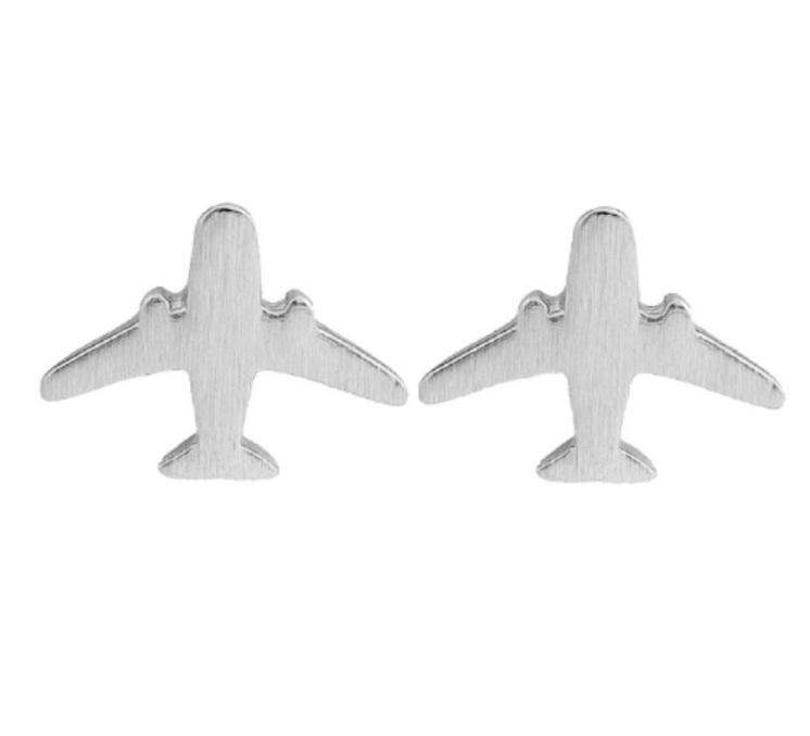Airplane earrings stainless steel 4