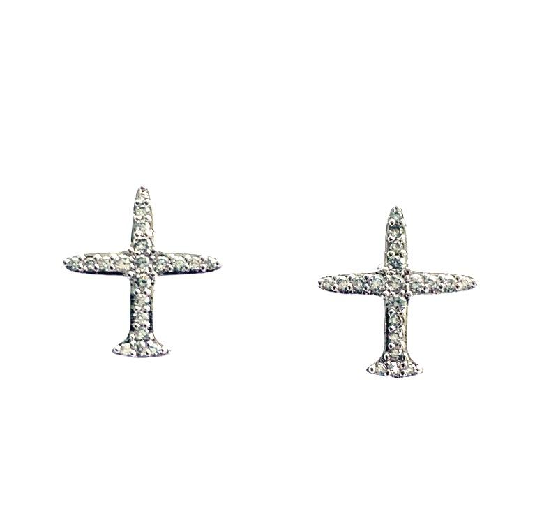 Airplane earrings stainless steel 3